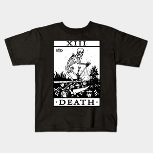 VINTAGE TAROT CARD T SHIRT, DEATH CARD, OCCULT, TAROT Kids T-Shirt